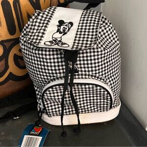 RARE Mickey Unlimited Shoe bottom black and white back pack